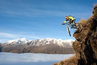 Weltreisender in Sachen Biken - Erholung am Berg