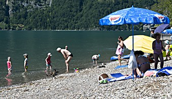 Ungetrübter Badespass am Walensee